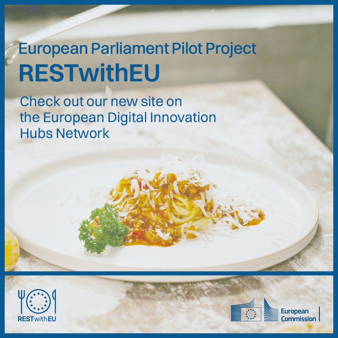 RESTwithEU (@restwitheu) on Twitter photo Our new website is here! You can now access all the contents of RESTwithEU Pilot Project on the European Digital Innovation Hubs Network. Find us on The Knowledge Hub, a site that brings together a range of practical resources for all EDIH Network members.
…-digital-innovation-hubs.ec.europa.eu/knowledge-hub/… Our new website is here! You can now access all the contents of RESTwithEU Pilot Project on the European Digital Innovation Hubs Network. Find us on The Knowledge Hub, a site that brings together a range of practical resources for all EDIH Network members.
…-digital-innovation-hubs.ec.europa.eu/knowledge-hub/…