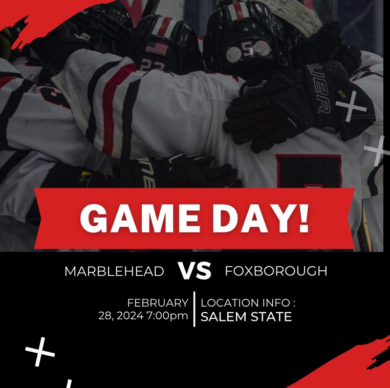 HeadersHockey's tweet image. Game Day!  Vs Foxborough. MIAA D3 Hockey Tournament Round of 32.  
Go Headers!