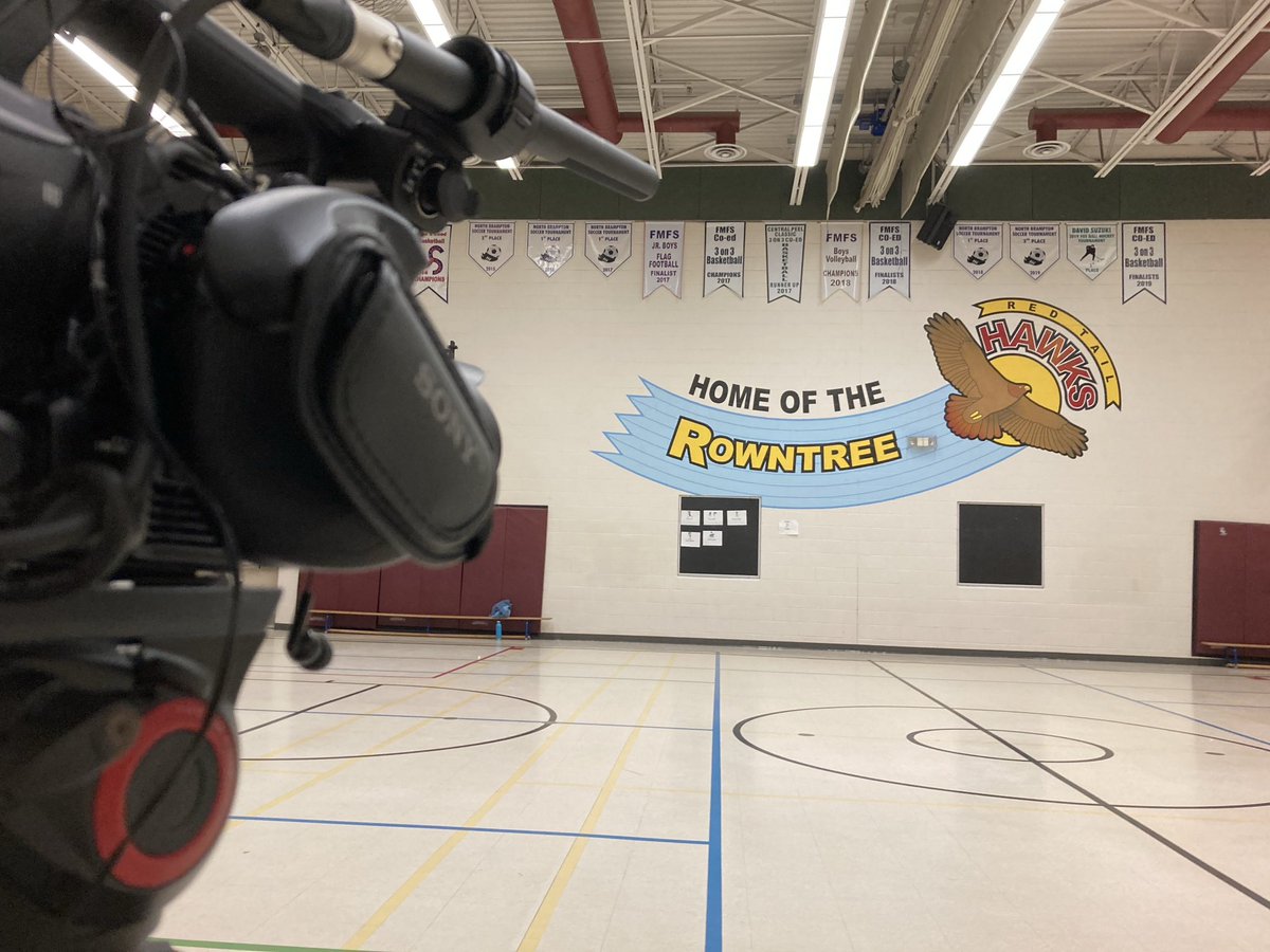 I’m <a href="/rowntree/">Mark Rowntree</a> middle school next, filming an assembly with ⁦<a href="/kevinheronjones/">Kevin heronJones</a>⁩ talking about #creativewriting