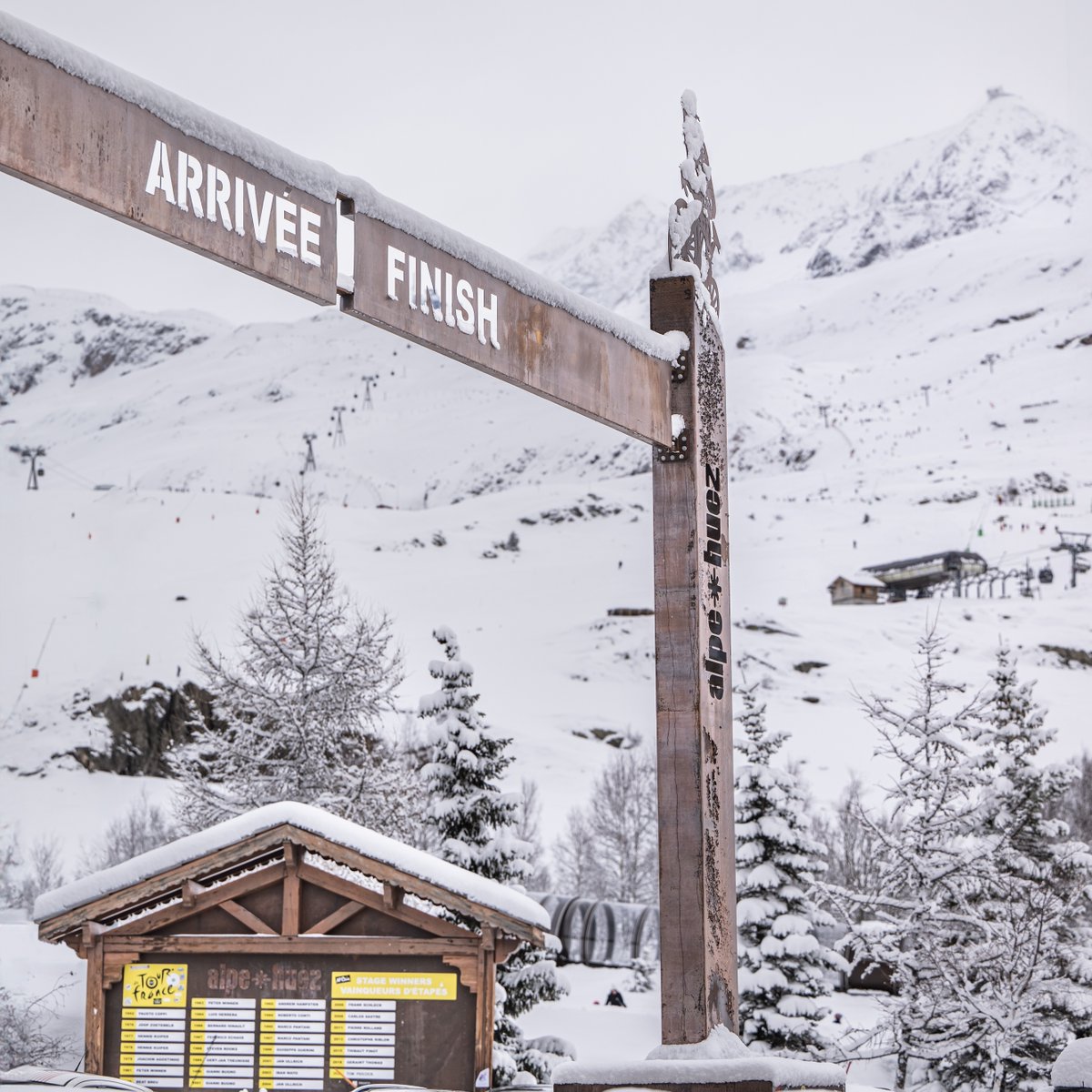 LeTourFemmes's tweet photo. ❄️ For the moment, the final of the #TDFF2024 is covered in snow. See you on 18 August for an explosive finish at the @alpedhuez.

❄️ Pour le moment le juge de paix du #TDFF2024 est sous la neige ! Rendez-vous le 18 août pour une arrivée explosive �� l'@alpedhuez. https://t.co/zgRAtceBTf