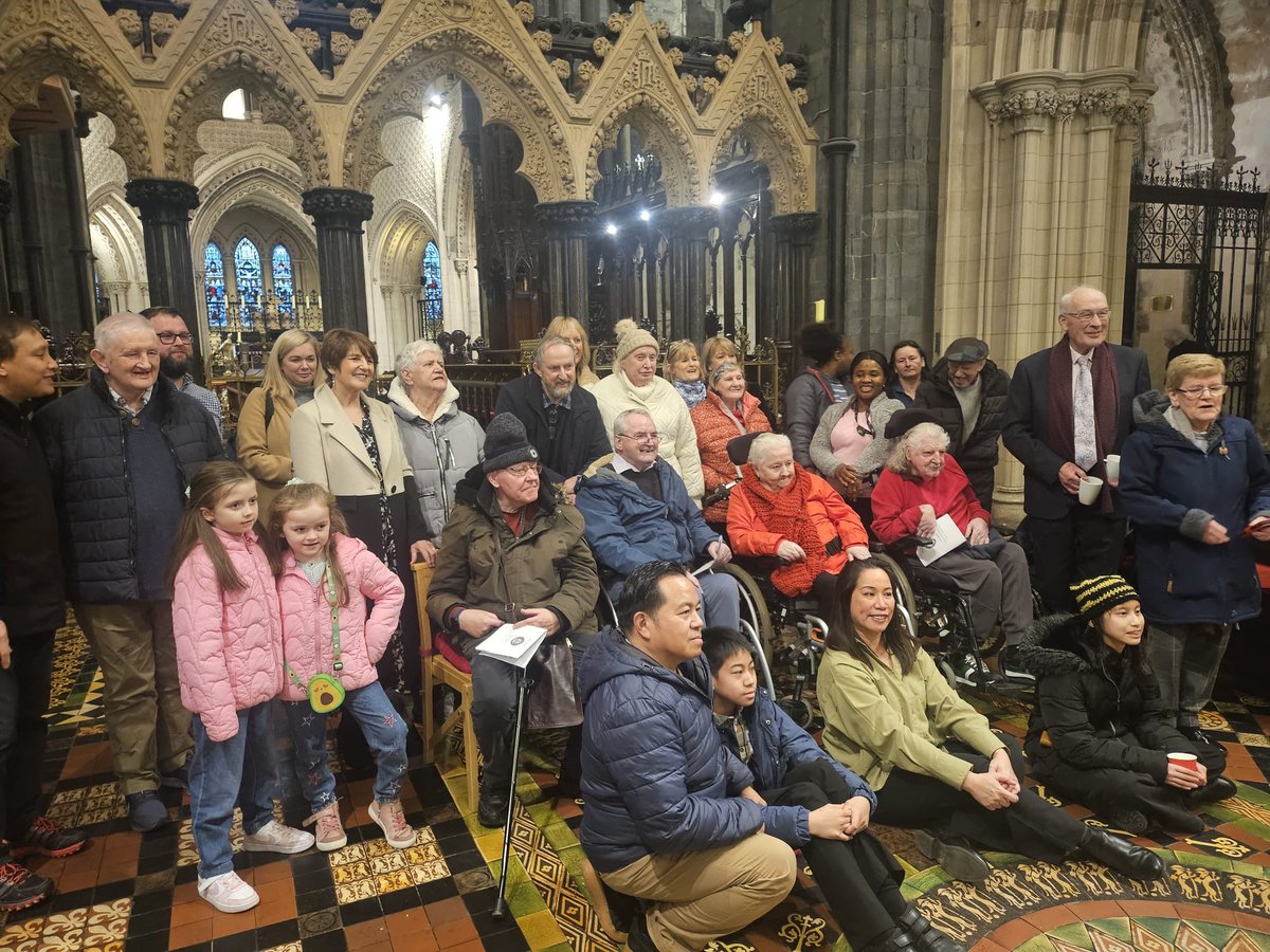 Celebrating the contributions that people living with Intellectual Disabilities make to the church and society at a Choral Event in Christ Church this month. @Peamount_Health were delighted to be well represented @MccarrmMary @ageingwithID A wonderful evening was enjoyed