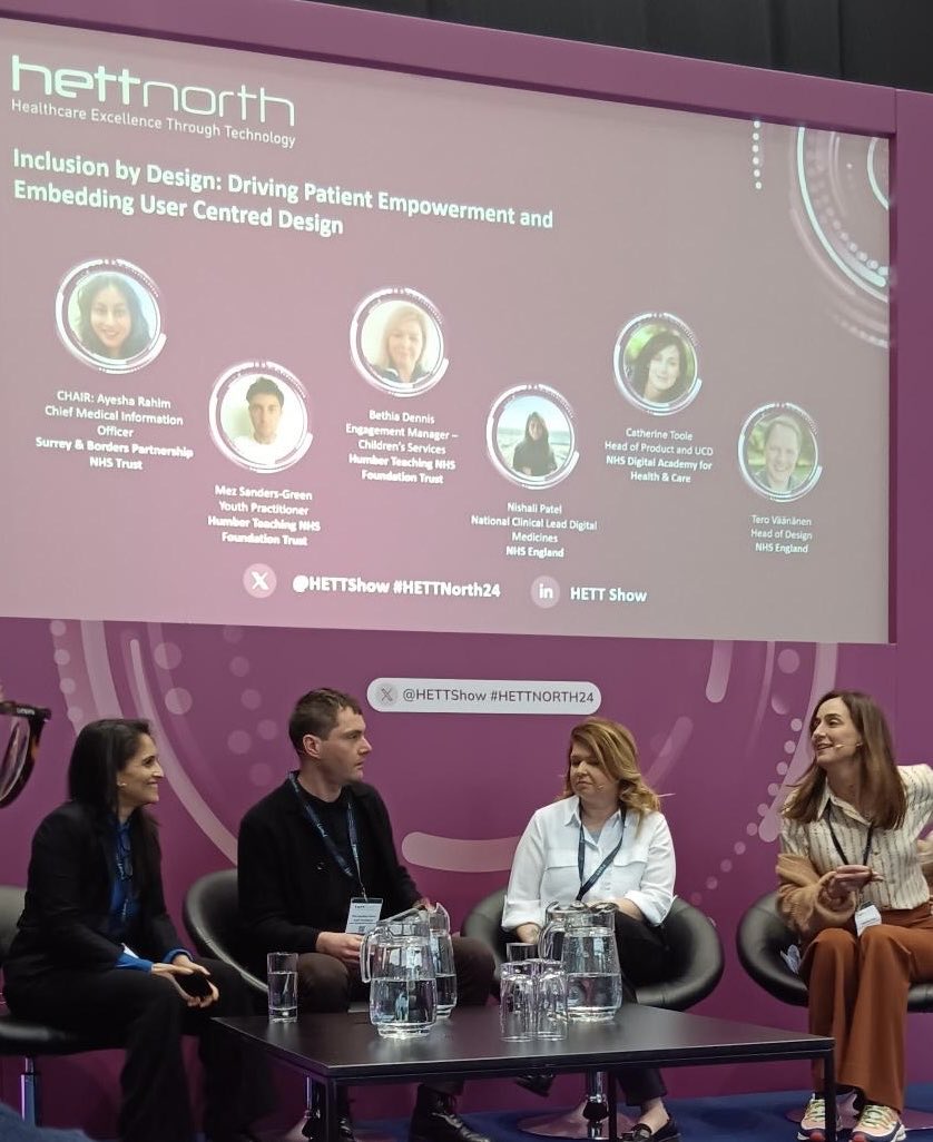 Pleasure to present at #HETTNorth2024 today with Mez. Proud to highlight the #YouthRecoveryCollege for CYP and its coproduced digital offer #DigitalInclusion #InclusionByDesign 
⁦⁦<a href="/larickles/">Lee A Rickles</a>⁩ ⁦⁦<a href="/MicheleMoranCEO/">Michele Moran</a>⁩ <a href="/LynnParkinson7/">Lynn Parkinson</a>⁩ ⁦⁦<a href="/justinerooke/">justine rooke</a>⁩