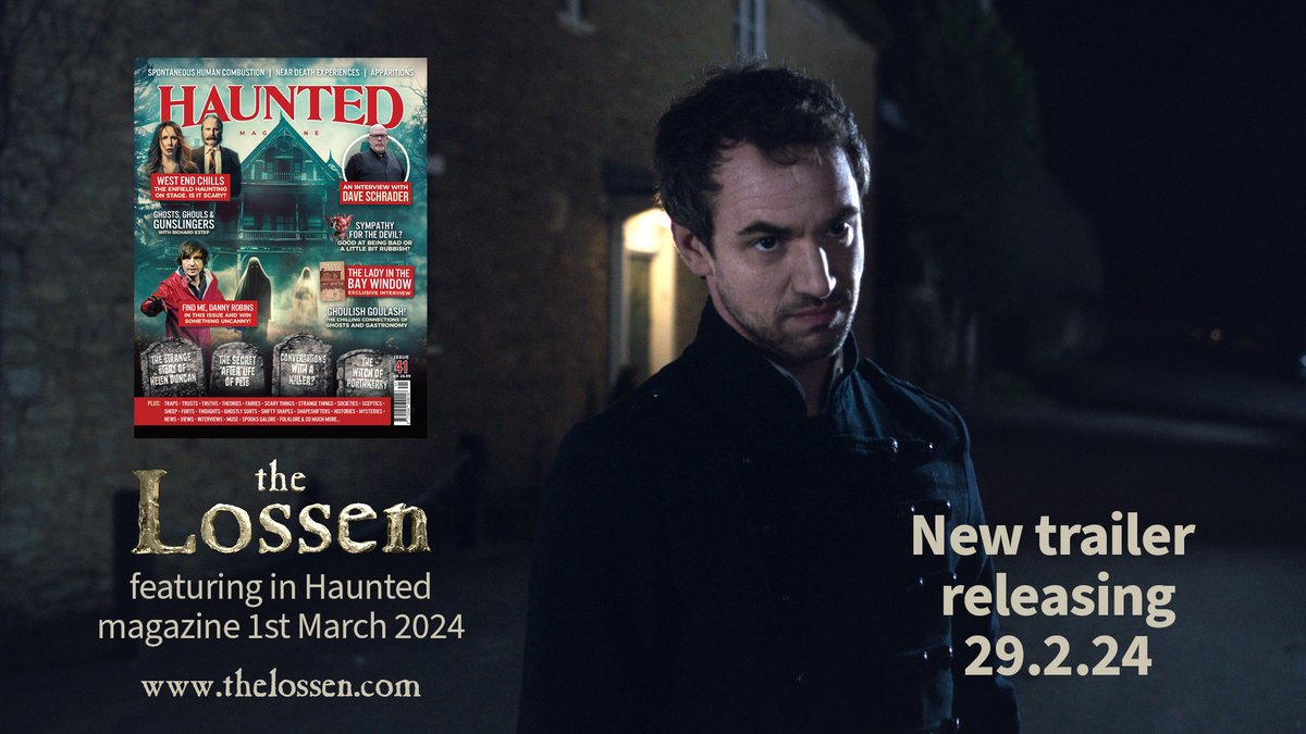 The Lossen (@thelossen) on Twitter photo To coincide with the release of <a href="/pipkinsella1/">Philip Kinsella</a>'s <a href="/Hauntedmagazine/">Paul Stevenson ❤️👻💙</a> article featuring <a href="/TheLossen/">The Lossen</a> we're releasing a new trailer tomorrow. #TheLossen #HauntedMagazine #filmtrailer #supernatural #philipkinsella #livingyourdream To coincide with the release of <a href="/pipkinsella1/">Philip Kinsella</a>'s <a href="/Hauntedmagazine/">Paul Stevenson ❤️👻💙</a> article featuring <a href="/TheLossen/">The Lossen</a> we're releasing a new trailer tomorrow. #TheLossen #HauntedMagazine #filmtrailer #supernatural #philipkinsella #livingyourdream