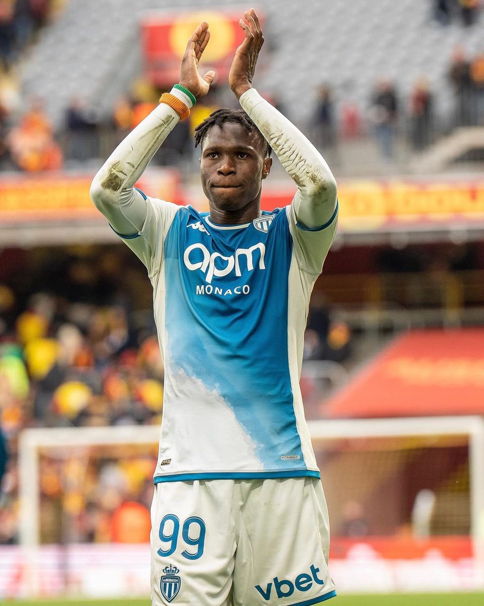 Selephanto's tweet photo. La saison que réalise Wilfried Singo avec l’AS Monaco. 🇨🇮😮‍💨 https://t.co/COWEBw8txa