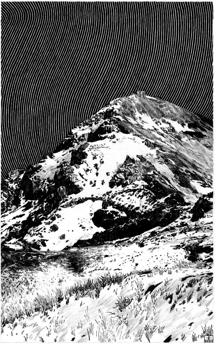 christian_degn's tweet photo. Adrift - Drawing for @pelicansong's new EP https://t.co/4xVD12DrU8
