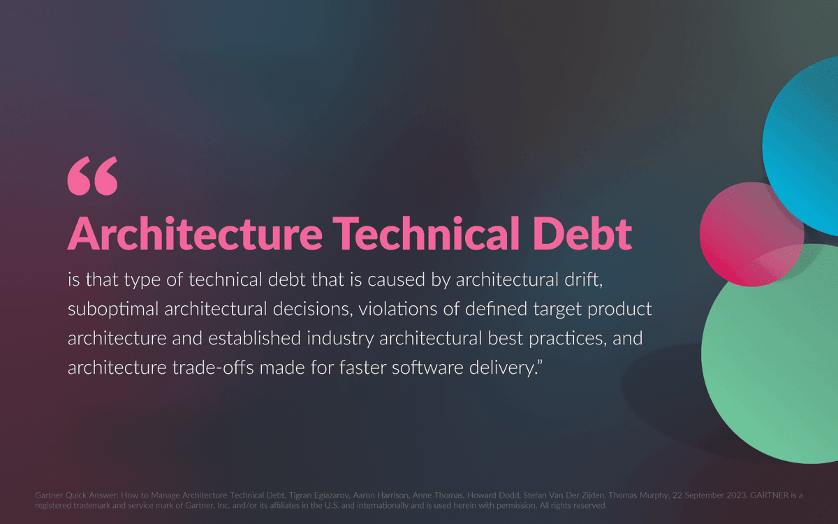 v_function's tweet image. What is architectural technical debt and what can organizations do to manage it?

Get more info and learn how vFunction&apos;s Architectural Observability Platform can help: ow.ly/YbeZ50QIpy8

#technicaldebt #architecturalobservability