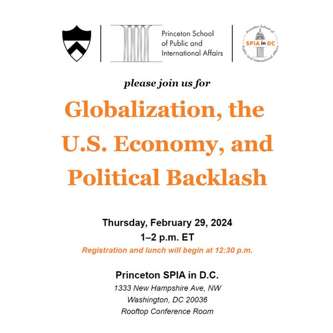 Zach Vertin (@zachvertin) on Twitter photo Looking forward to this debate tomorrow with @porszag, Helen Milner, & Cullen Hendrix here at <a href="/PrincetonSPIADC/">Princeton SPIA in Washington DC</a>. A joint <a href="/Princeton/">Princeton University</a> & <a href="/PIIE/">Peterson Institute</a> event.
mailchi.mp/princeton/piie… Looking forward to this debate tomorrow with @porszag, Helen Milner, & Cullen Hendrix here at <a href="/PrincetonSPIADC/">Princeton SPIA in Washington DC</a>. A joint <a href="/Princeton/">Princeton University</a> & <a href="/PIIE/">Peterson Institute</a> event.
mailchi.mp/princeton/piie…