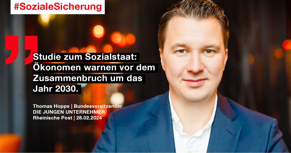 JungUnt's tweet image. 📰 In unserer neuesten Studie warnen wir vor #Kollaps des Sozialstaats nach 2030. Unter anderem die Rheinische Post berichtet über unsere #Sozialstaatsstudie und den drohenden #Systemkollaps. 

Hier weiterlesen: 
👉 ow.ly/IR6t50QILS1

#Sozialpolitik #Sozialstaat #Wirtschaft