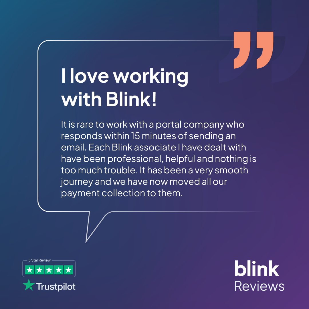 blinkpayment's tweet image. We couldn&apos;t have said it better ourselves! 💙

Speak with one of our Sales experts to get started and fall in love with Blink, just like this happy client.
⬇️
ow.ly/E9br50QINih

#payments #paymentsolution #fintech