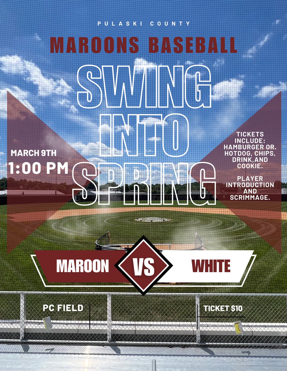 ‼️‼️ ANNOUNCEMENT ‼️‼️

If you would like to attend our Swing into Spring event, get in contact with any Player/Coach and they will supply you a ticket!! 

This is a great event for everyone to come out and meet our Team!