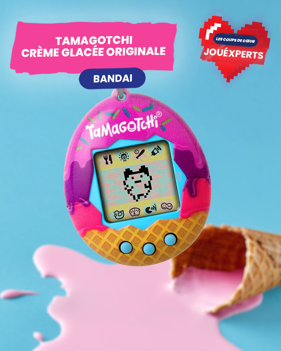 [LES COUPS DE ❤️ JOUÉXPERTS]

Chaque semaine, nous célébrons un jouet qui a attiré notre attention ! 👀 

Aujourd'hui, on vous présente le Tamagotchi Crème Glacée Originale, l’animal électronique virtuel avec écran couleur ! 🌌

Il est ici : fcld.ly/tamagotchi-cre…
