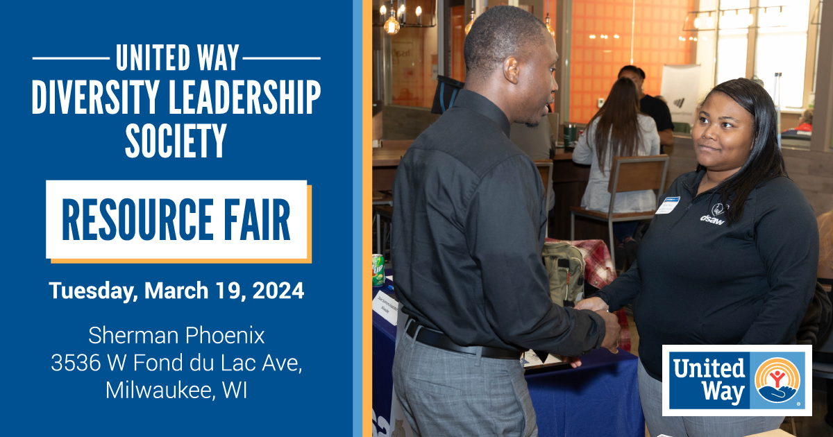Don't miss the Diversity Leadership Society Resource Fair! Join us at the Sherman Phoenix on Tuesday, March 19 at 5:00 p.m.- 7:00 p.m. Register here: unitedwaygmwc.org/Events/Resourc…