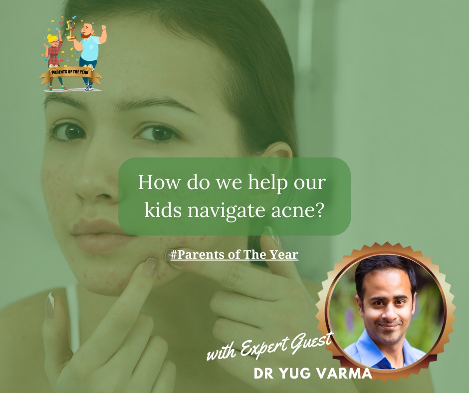 If you or someone you love are dealing with acne, tune in to #ParentsoftheYear as we discuss this with expert guest Dr. Yug Varma. parentsoftheyear.ca #ParentingTips #AcneSupport #Teenagers #ConfidenceBoost #acnetreatment #clearskin   #skincare #glowingskin #skincaretips