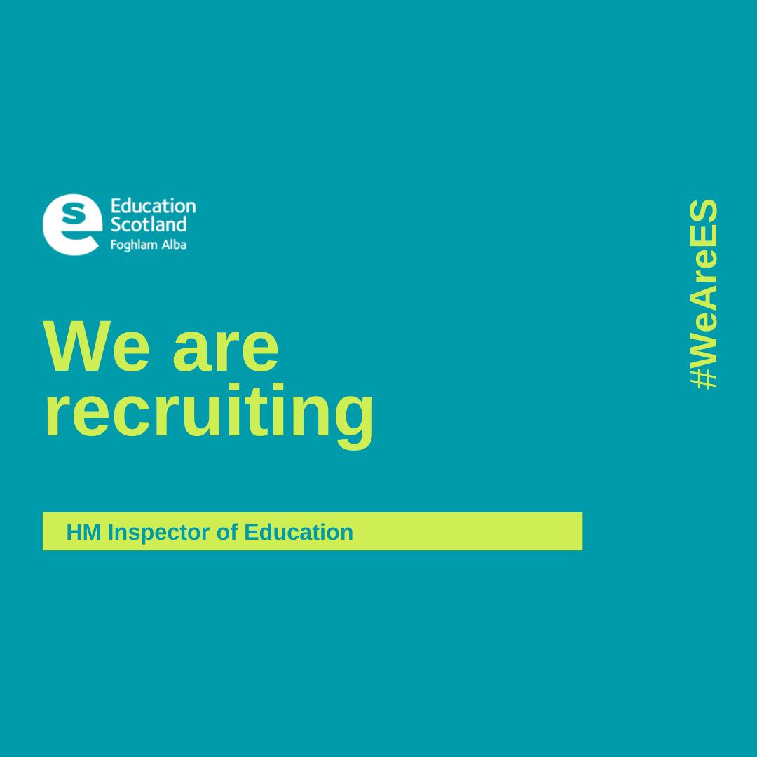 Do you have a proven track record of leadership in education? Do you have a sound knowledge of Scotland’s educational landscape?  If the answer is yes, then consider the role of HM Inspector as your next career move. Deadline for applications is 21 March: ow.ly/LAgh50QIOsT