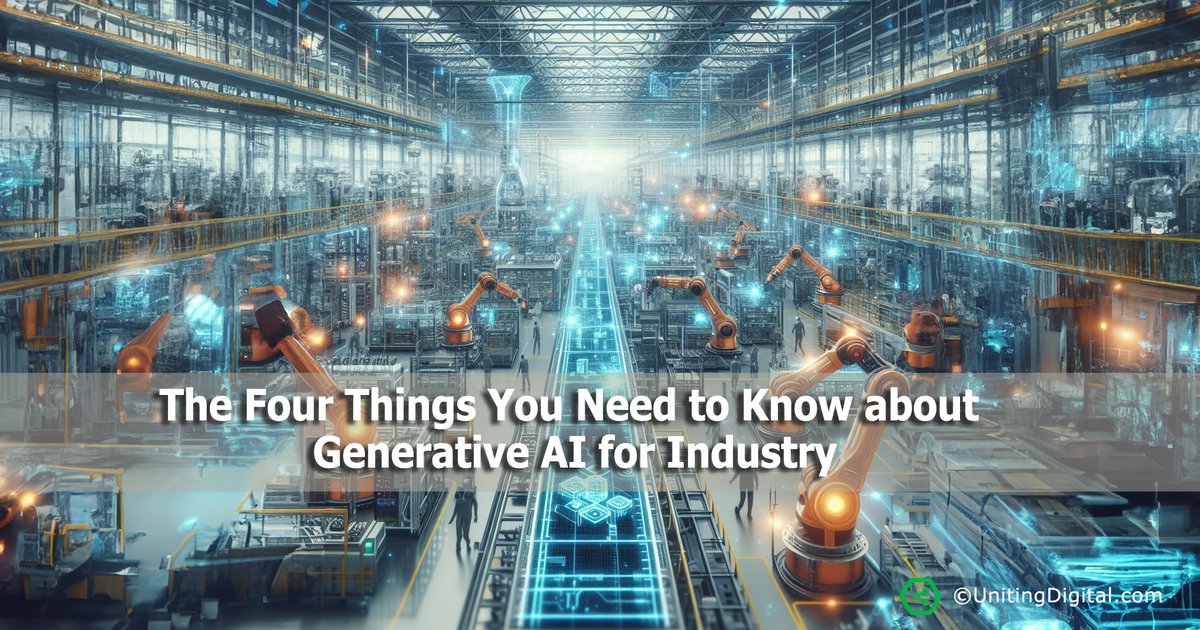 Attention industry leaders! Generative AI is revolutionizing the way we do business. The Four Things You Need to Know about Generative AI for Industry #AI #Industry #GenerativeAI #TechSphere #UnitingDigital

my.linkpod.site/gj1urq8