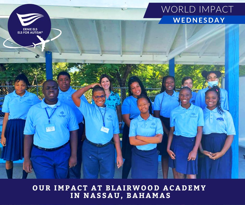 Our team is entering its third year working alongside Blairwood Academy in Nassau. Blairwood Academy serves a wide range of students, including individuals with autism. They're an OPP of the Ernie Els #GameON Autism® Golf program and have replicated our Work Experience program.