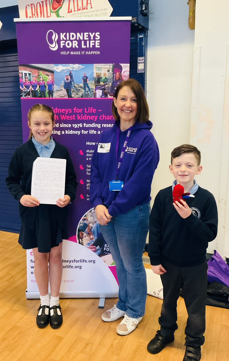 St_Wilfrids_CE's tweet photo. After receiving an inspirational letter from two of our amazing children, expressing their desire for our school to support a charity close to their families’ hearts, we took action! 
We invited ‘Kidneys for Life, a local charity to come and visit us! @kidneysforlife @LT_Trust https://t.co/mgTE5rvmC2