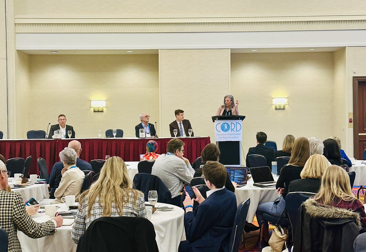 Thank you 👏Impacts on Rare Disease Drugs Panel 
Quebec Rules: Implications for Rare Sylvie Bouchard, <a href="/INESSS_Qc/">INESSS</a> at the Podium 
<a href="/billdempster/">Bill Dempster</a> moderating  <a href="/3SixtyPA/">3SixtyPublicAffairs</a>, 
PMPRB Regulatory Changes <a href="/waynedcritchley/">Wayne Critchley</a> , <a href="/GPAinsights/">Global Public Affairs</a>
Emerging Therapies Bob McLay, @SobiNAmerica