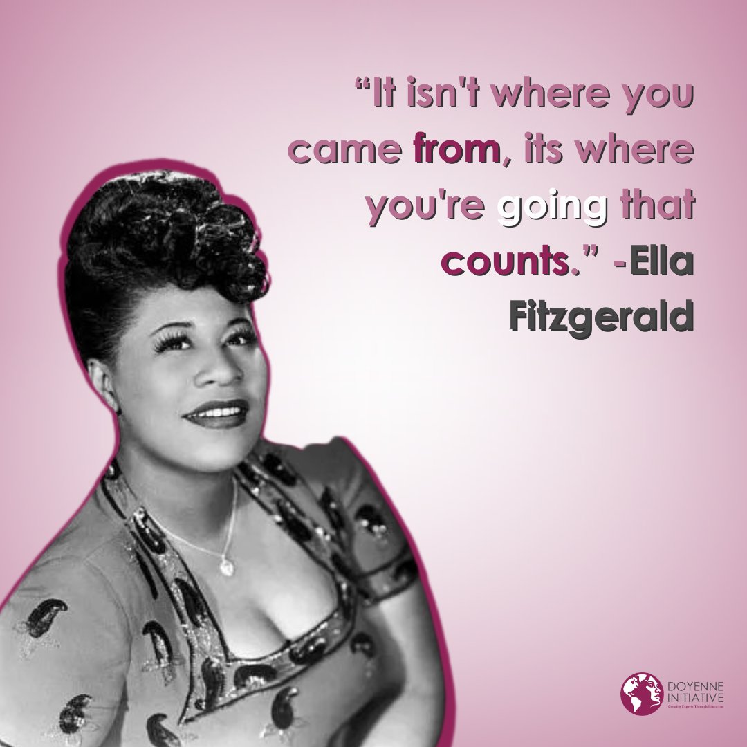Celebrate Ella Fitzgerald, the 'First Lady of Song' and 'Queen of Jazz'🎵!

 #Doyenne #WomenEmpowerment #HigherEducation #Engineering #BeHerChampion #NGO #Nonprofit  #womenwhohustle #empoweringwomen #womens #doyennesociety #her #girl #marketing #business #BlackHistoryMonth