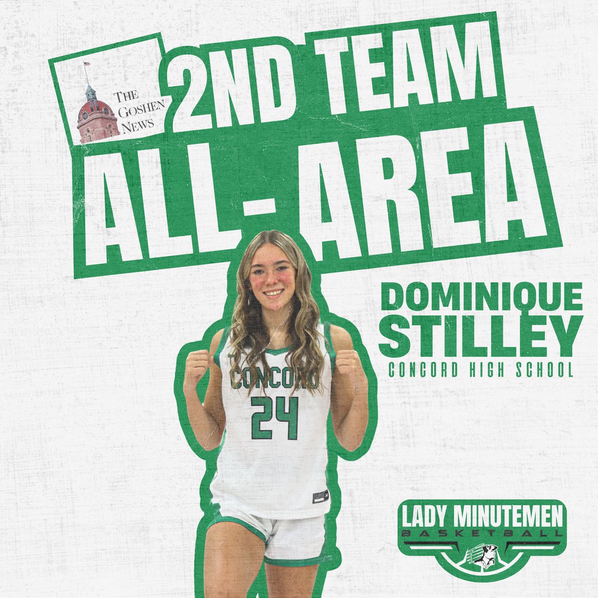 🏀 GOSHEN NEWS ALL-AREA 🏀

Congratulations to Senior Dominique Stilley on earning a 2nd Team All-Area selection from the Goshen News!

#WeCanWeWill