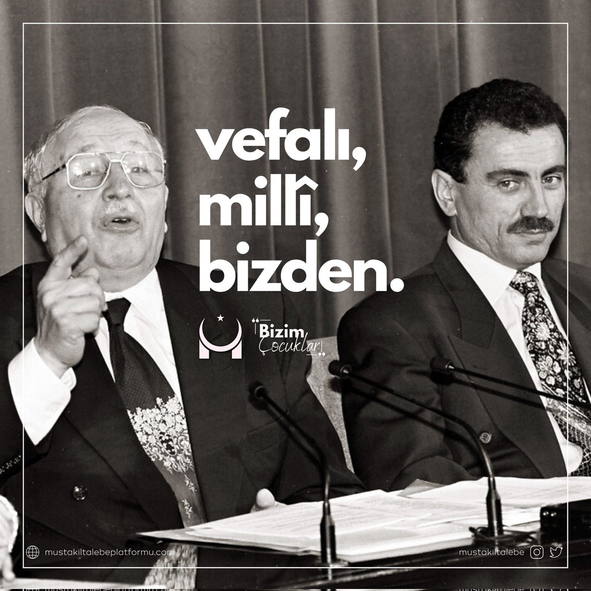 Vefalıydı, millîydi, bizdendi. 

54. Türkiye Hükûmeti Başbakanı merhûm Prof. Dr. Necmettin Erbakan’ı vefatının yıldönümünde rahmetle yâd ediyoruz. 

MTP İdaresi

#necmettinerbakan