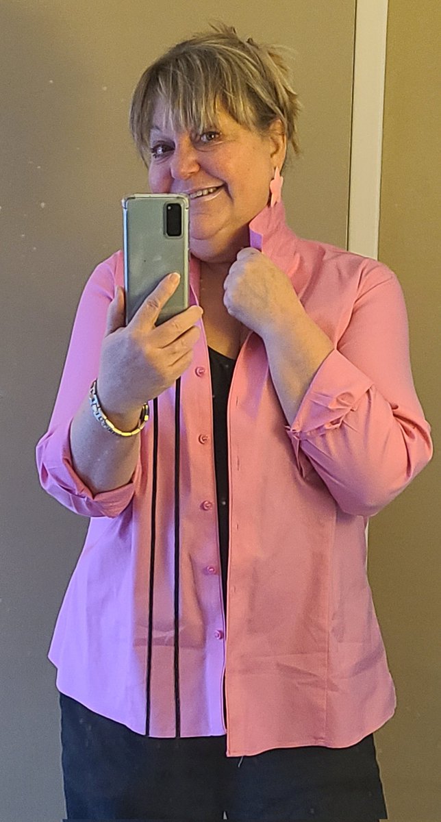 lanomic11's tweet photo. @OttawaHealth Wearing mine.
#stopbullying on #PinkShirtDay2024 https://t.co/71El8qyNqu