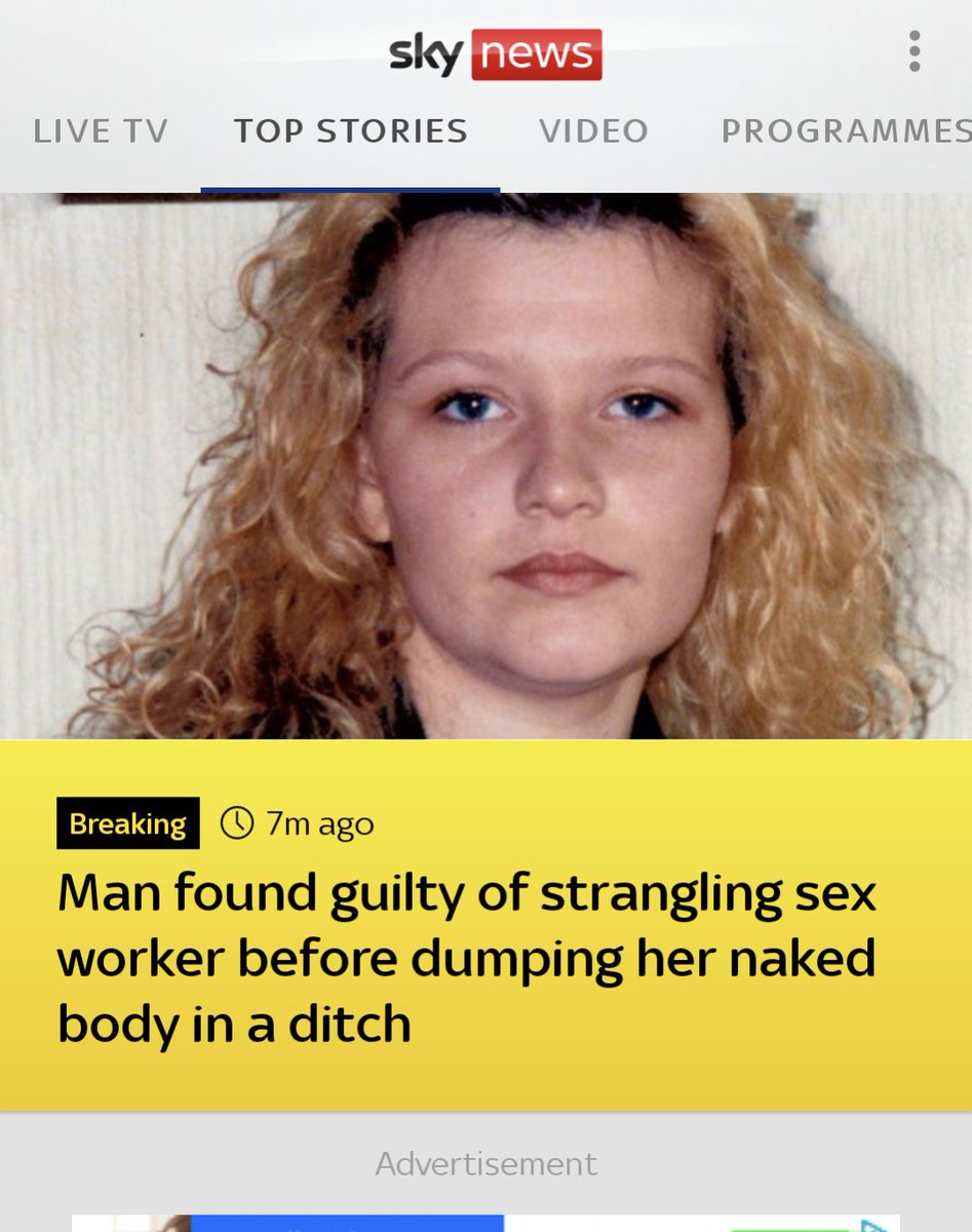 Hey @SkyNews How about you change the headline to man found guilty of strangling Emma Caldwell. Instead of using the term sex worker as if that should have any bearing on what he did and how we should feel about her & her family.