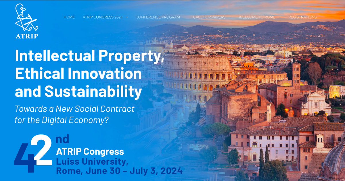 We are very pleased to share that the website for the ATRIP 2024 Congress in Rome (30.6-3.7.2024), is now online: atriprome2024.org
The website includes the call for papers, as well as the registration options. We look forward to welcoming you in Rome soon!