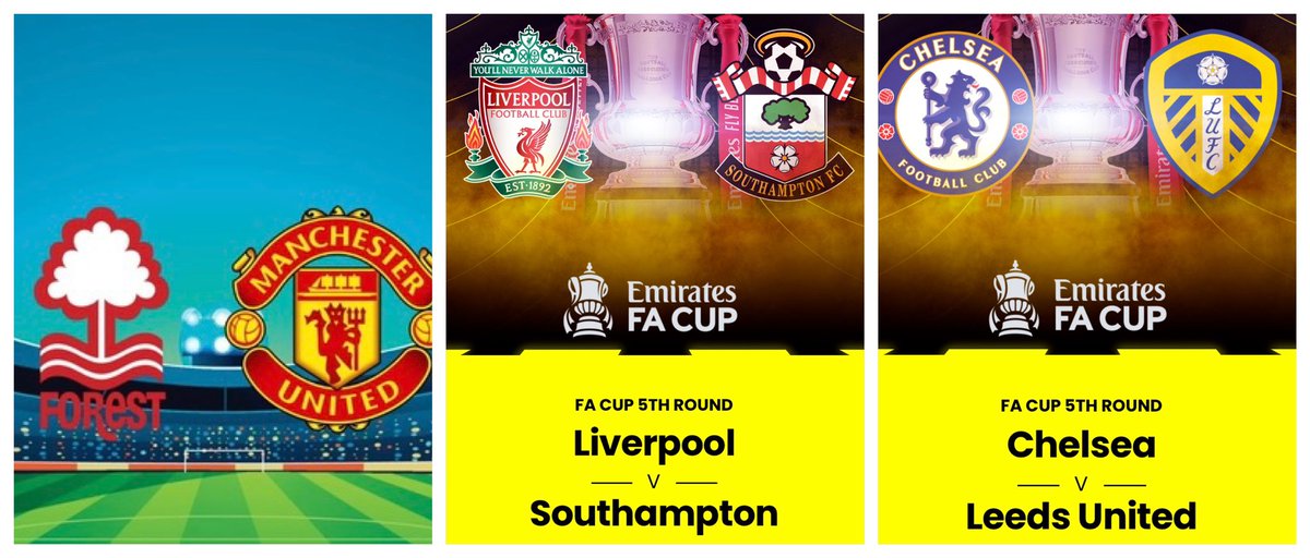 We have 3 Games live tonight in the FA Cup …