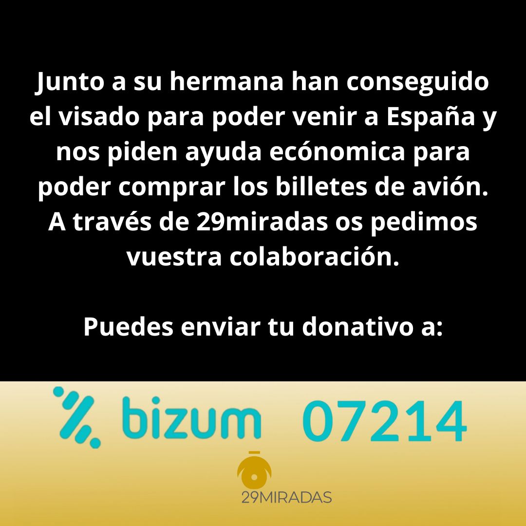 Hace algunas semanas que el periodista Angel Sastre <a href="/AngelMSastre/">Ángel Sastre</a> contactó con 29miradas para que le ayudásemos a conseguir el dinero necesario para pagar 2 billetes de avión para las jóvenes afganas Railla y su hermana. 👇🏻

#29miradas #DDHH #Ayuda