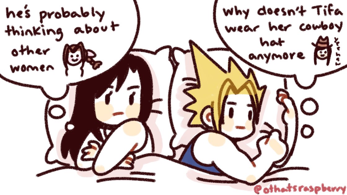 othatsraspberry's tweet image. happy new #FF7  day!! here's some of my ff7 comics :)
