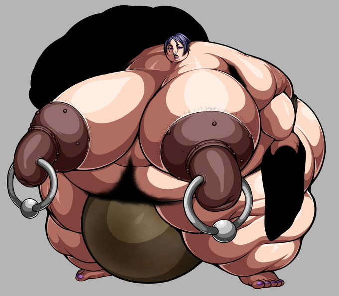 お肉な日には特大うんこを力任せに振り回して戦うパワー系汚デブママンを描きます。 