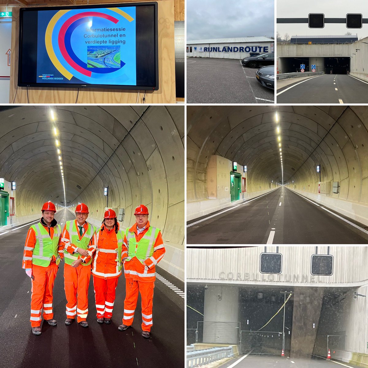 Bestuurlijke informatiesessie over de veiligheid van de #Corbulotunnel en de verdiepte ligging. Onder de indruk van al het werk dat is gedaan. Uiteraard ook een bezoekje aan de tunnel! 
#Rijnlandroute #Voorschoten #Leiden #Wassenaar
