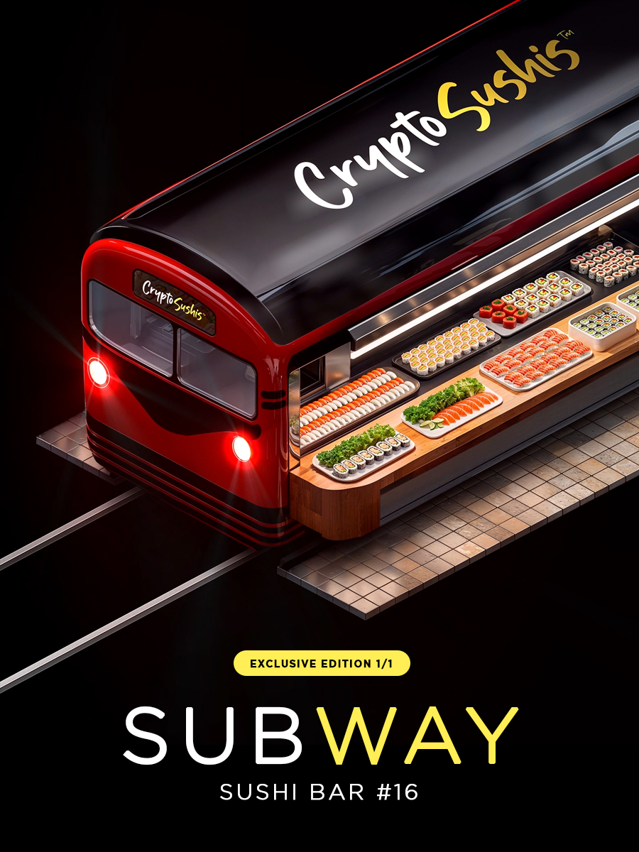 Now you'll be able to reach everyone in the city!
We introduce you to the new and ultra-exclusive Subway Sushi Bar.  This innovative mobile restaurant has the potential to elevate your  earnings to a new level.
-- 
👉 niftygateway.com/collections/cr…
-- 
#NFTs #nftcollector #NFTCommunity