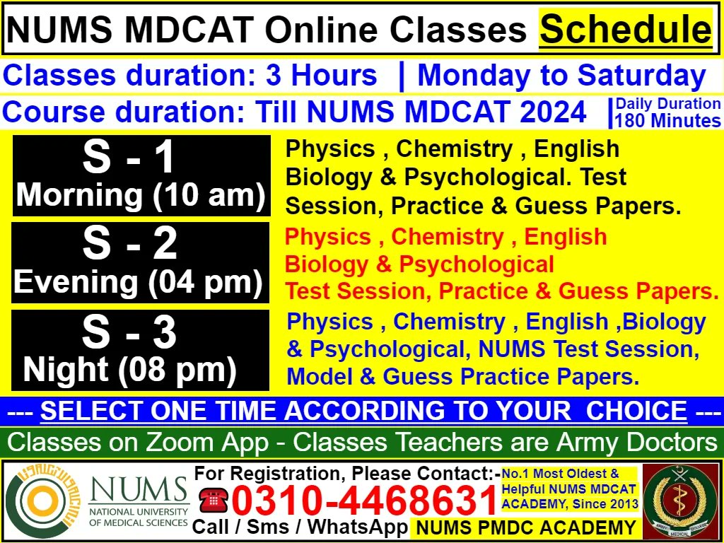 NumsPmc's tweet photo. #NUMS_MDCAT_2024 | #CMH
Army Medical College MDCAT 2024
𝐁𝐞𝐜𝐨𝐦𝐞 𝐂𝐚𝐩𝐭𝐚𝐢𝐧 𝐀𝐫𝐦𝐲 𝐃𝐨𝐜𝐭𝐨𝐫𝐬
NUMS MDCAT Online Classes
👉 Teachers: NUMS Graduates, Captain Army Doctor's
پاکستان آرمی میں کیپٹن آرمی ڈاکٹر بنیں۔
#dow #bmc #szabmu #mdcat2024 #pmdc #bumhs #duhs #kmu https://t.co/4C72vF5g6Y