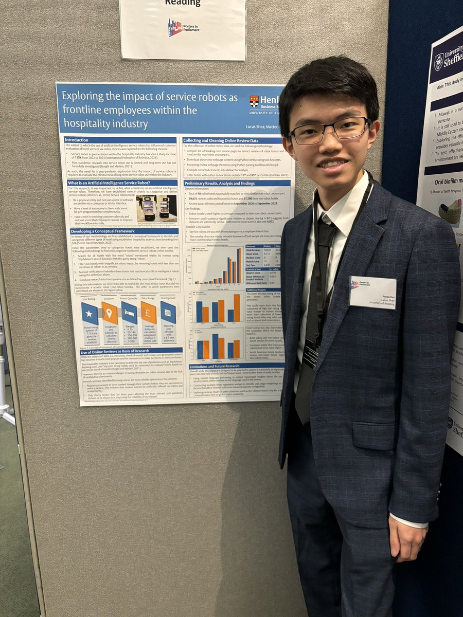 Congratulations to Lucas and Robyn for representing <a href="/UniofReading/">Uni of Reading</a> and <a href="/HenleyBSchool/">Henley Business School</a> so well at #PostersInParliament today!