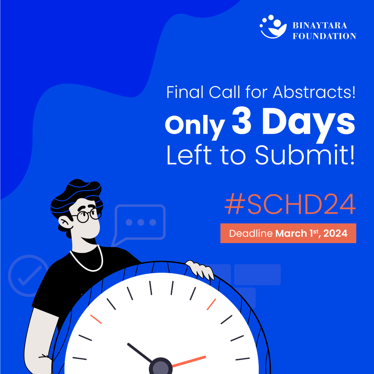 🚨 3 Days Left! 🚨 The deadline for #SCHD24 abstract submissions is quickly approaching! Don't miss the opportunity to present at our highly anticipated Summit on Cancer Health Disparities. Learn more: education.binayfoundation.org/abstracts-2024 #AbstractSubmission #CME #cancercare…