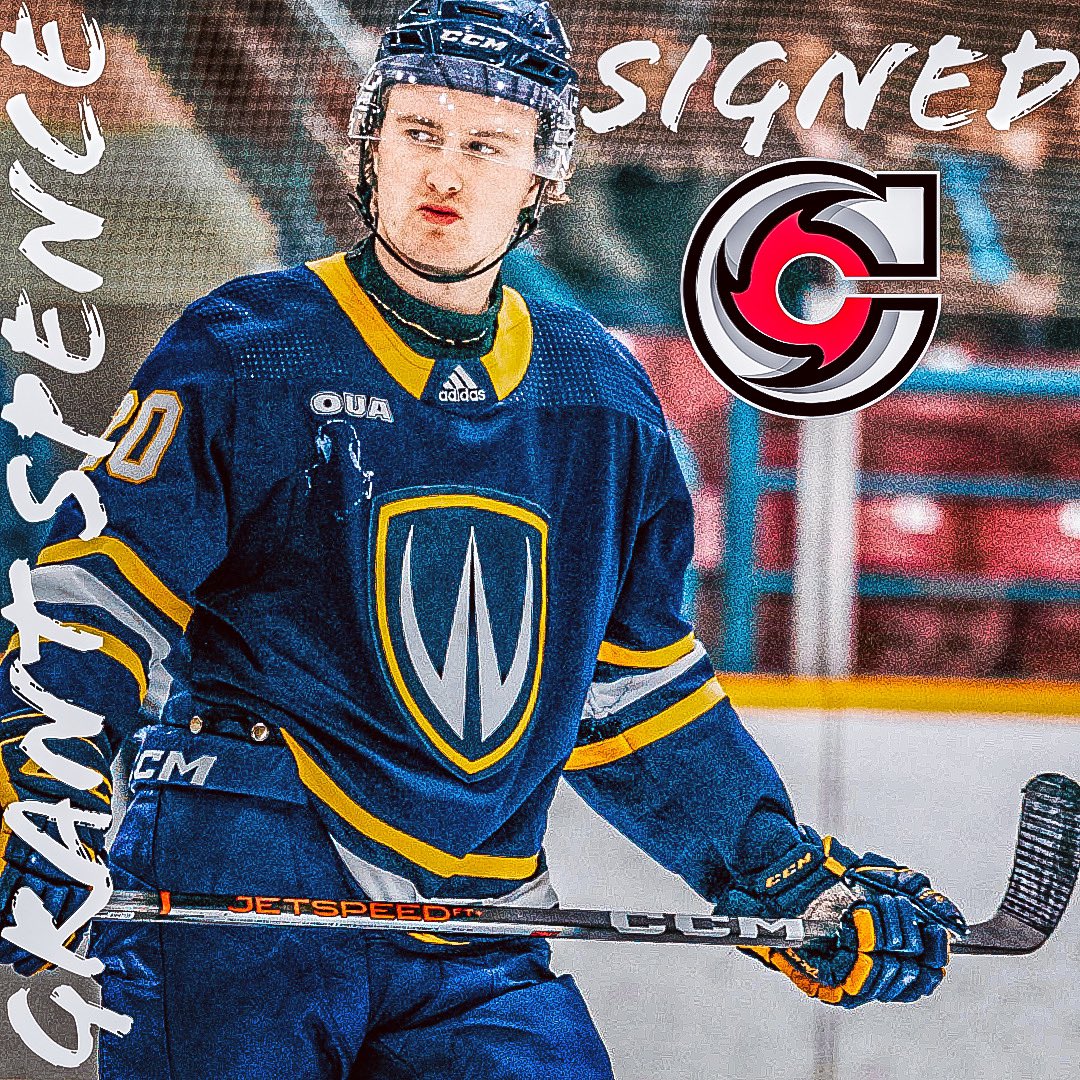 Congratulations to Grant Spence for signing with the Cincinnati Cyclones of the ECHL.  We could not be more proud of you and wish you continued success.