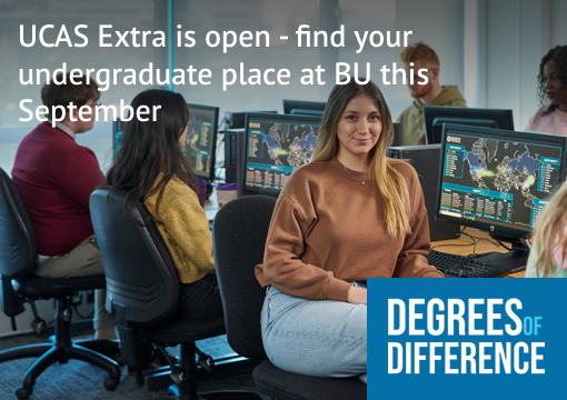 bournemouthuni's tweet photo. Missed the 31 January UCAS application deadline or not currently holding any uni offers for this September? Don't worry, you can still find your place at BU this September through UCAS Extra. Read how the process works: https://t.co/fIJxSbZ5IG

#DegreesOfDifference https://t.co/xLrFnE0Gzt