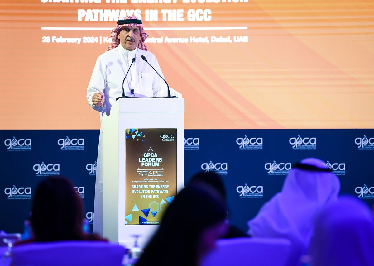 GulfPetChem's tweet photo. Over 79 chemical leaders convened to explore the clean energy future and #energy evolution pathways in the GCC at the 4th #GPCALeaders Forum held today in Dubai. The forum provided a dive deep into the clean energy future and explored energy evolution pathways in the GCC region. https://t.co/TMfGW0iF8h