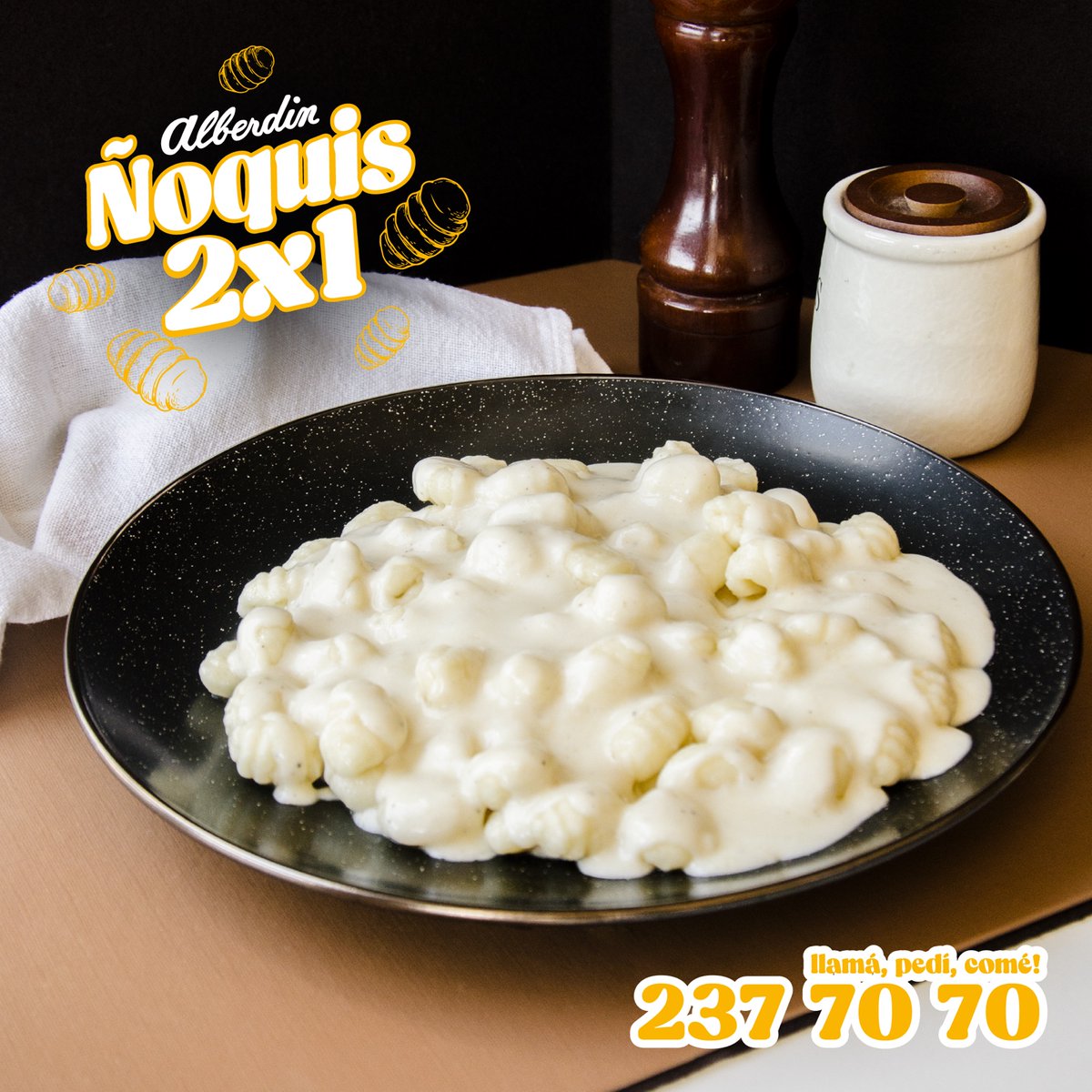 alberdin_py's tweet image. Cada 29 es especial, pero de FEBRERO?! ES ÚNICO! 😍 Por eso, APROVECHA este jueves 29! Te brindamos la super promo de ÑOQUIS 2X1. Sí, dos platos de ñoquis por 29.000gs!