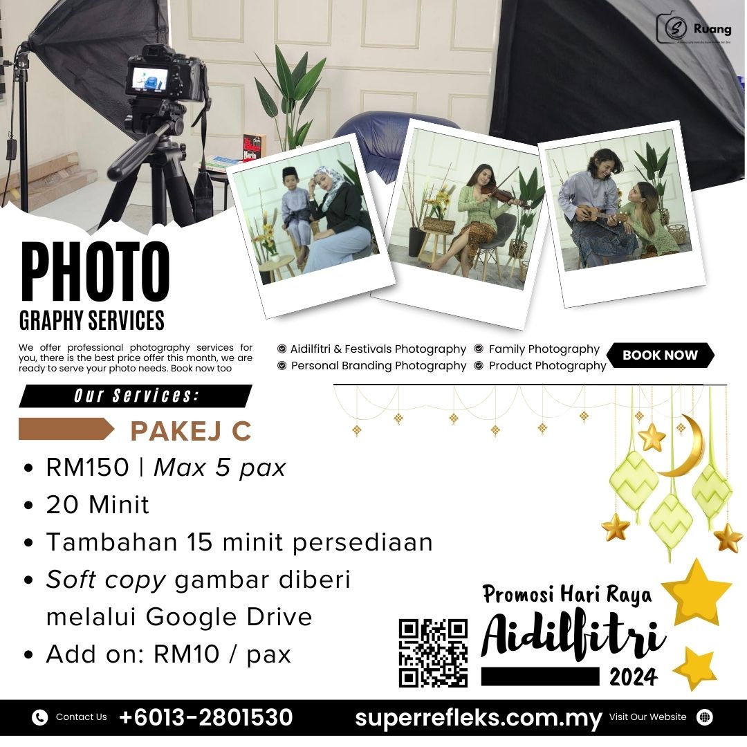 AsalGombak's tweet photo. Photoshoot studio hari raya dekat Diamond Square, Setapak cuma RM80/slot. Booking awal boleh dapat diskaun RM10 😁

WhatsApp +6013-2801530 untuk booking slot sebelum 10 Mac 2024.

#photoshoot #photoshootstudio #photoshootraya #studioraya https://t.co/vqmXK20DZO