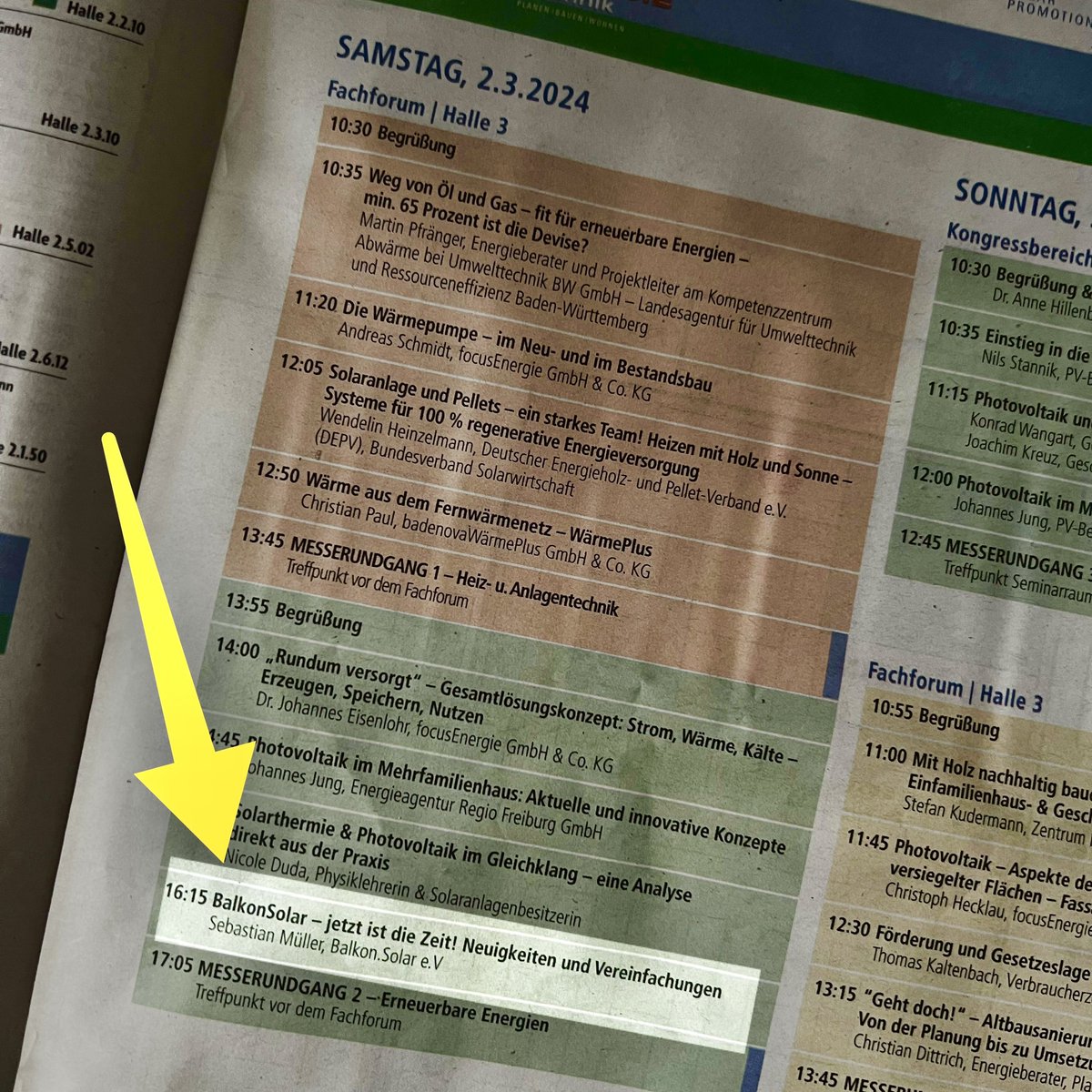 Wir sind am Samstag bei der #GeTec in #freiburg und informieren über #BalkonSolar.