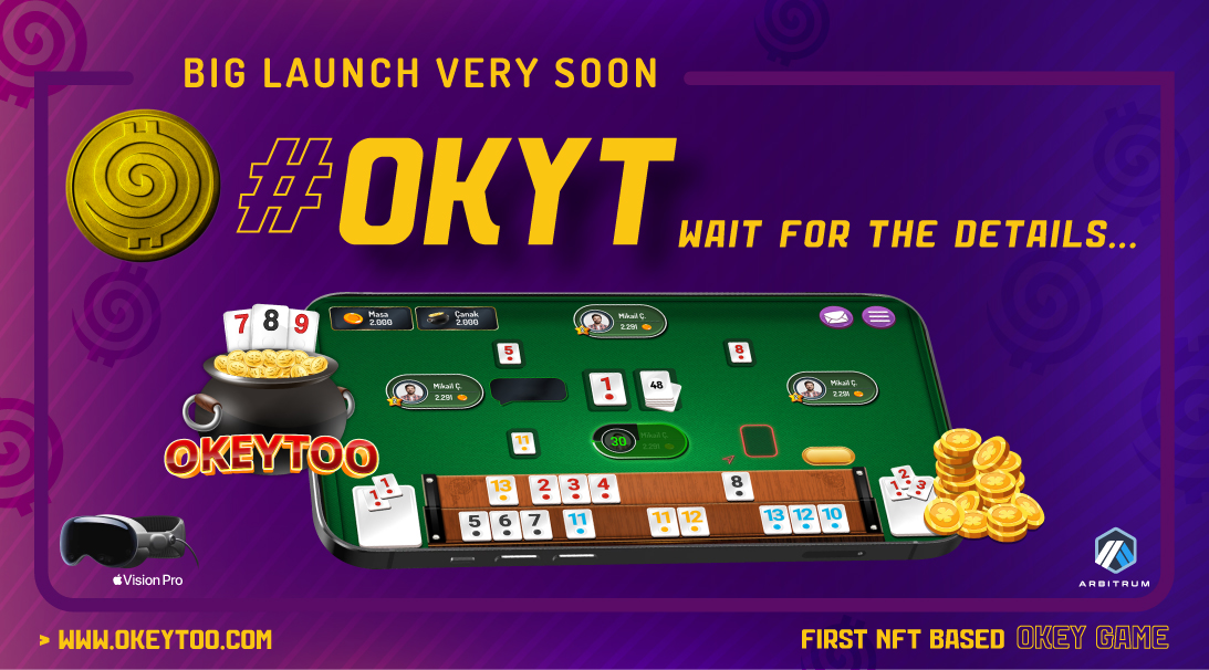 🪙 #OKYT Token is Launching soon on the @Arbitrum chain! Our Airdrop event is live on Telegram. Visit our Telegram channel for detailed information on Airdrop tasks: 🔗t.me/Okeytoogames Join the rewarding and entertaining world of Okeytoo and claim your share from the