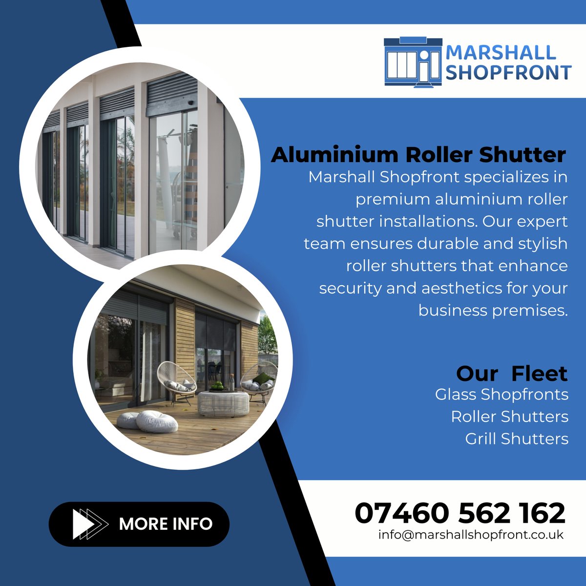 MShopfront's tweet image. Marshall Shopfront specializes in premium aluminum roller shutter installations in Essex Gardens, Hornchurch, UK. Enhance security and aesthetics with our durable and stylish solutions.
marshallshopfront.co.uk/aluminium-roll…
#AluminiumRollerShutter
#RollerShutter
#SecurityShutter
#RollerDoor