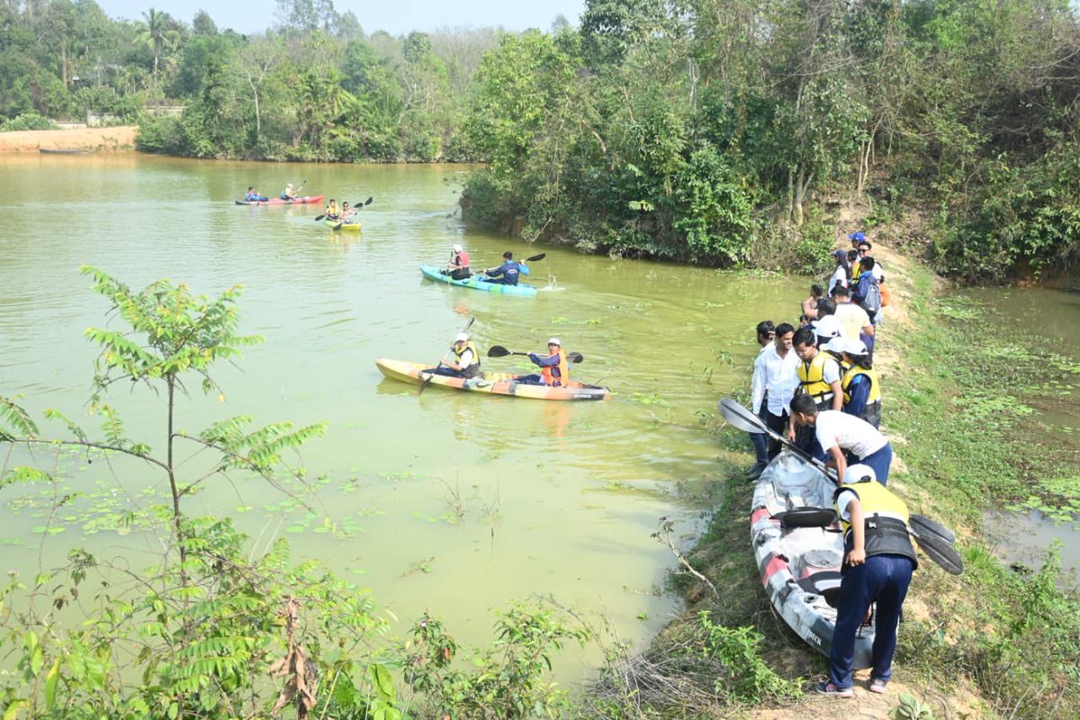 Adventures abound at #NEYF2024 as participants dive into kayaking, trekking, and a myriad of thrilling activities! Embracing the spirit of exploration and camaraderie, we’re creating unforgettable memories in the heart of Tripura. 🚣‍♂️ #NorthEastYouthFestival2024