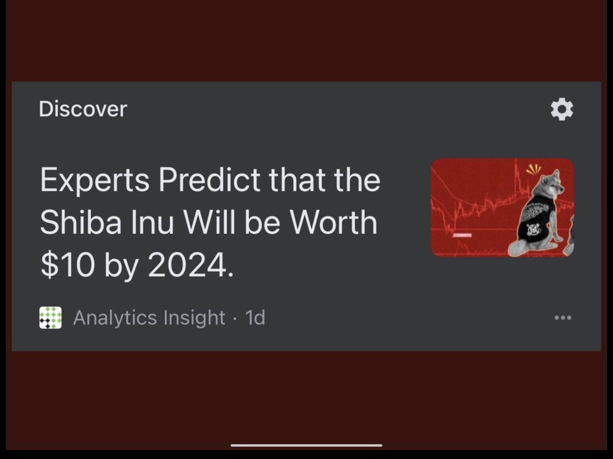 When $SHIB Hits $10 (US TEN DOLLAR) What Will You Do❓

$SHIB #SHIB #SHIBA #ShibaInu #SHIbarium #SHIBARMY  #ShibaArmy #SHIBARMYSTRONG 💪#BONE #LEASH #ShibaInuETF #ShibETF #GrayScaleInvestments #BlackrockShibETF #FidelityShibETF