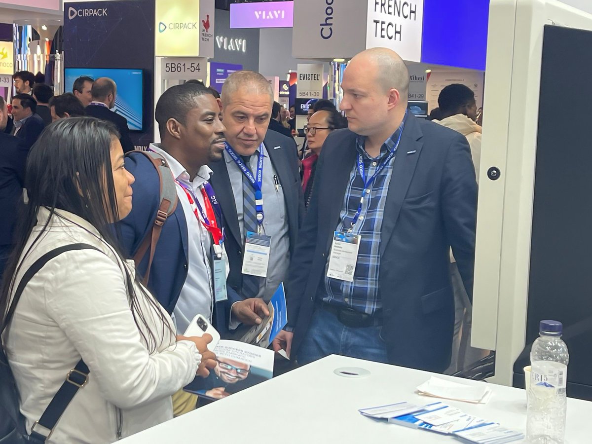 Sedco_Online's tweet image. Day Two at MWC 2024: Thrilling engagements with valued customers and partners worldwide! Explore our cutting-edge digital branch transformation at Hall 5, Stand C62, showcasing innovations shaping telecom’s future. 

#MWC2024  #telecom  #branchtransformation