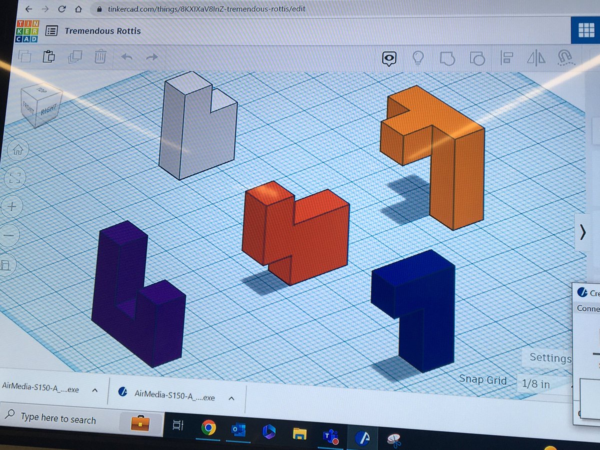 One of the best starter challenges for <a href="/tinkercad/">Tinkercad</a> is for kids to create a puzzle…builds basic design skills &amp; spatial awareness 
#STEM