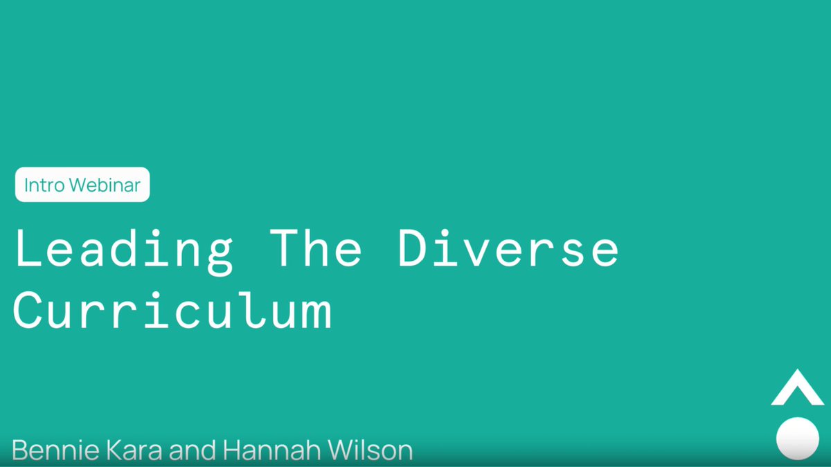 Explore 'Leading the Diverse Curriculum' with Hannah Wilson @Ethical_Leader and Bennie Kara @benniekara, Co-Founders of DiverseEd. Ideal for educators and leaders seeking to enhance curriculum diversity.

Watch the intro session featuring @MaryMyatt here huhacademy.com/courses/leadin…